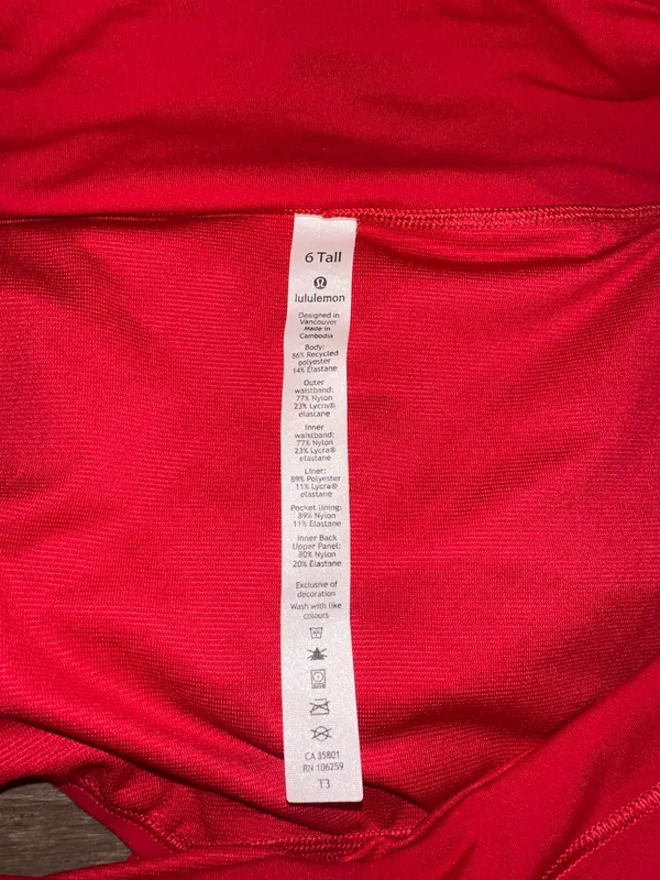 Lululemon Speed Up Shorts 4" Tall Red - Image 3