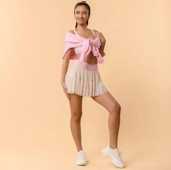 NWT! Blogilates Target X Popflex Women's Viral Ballerina Skort Floral Size Large - Image 11