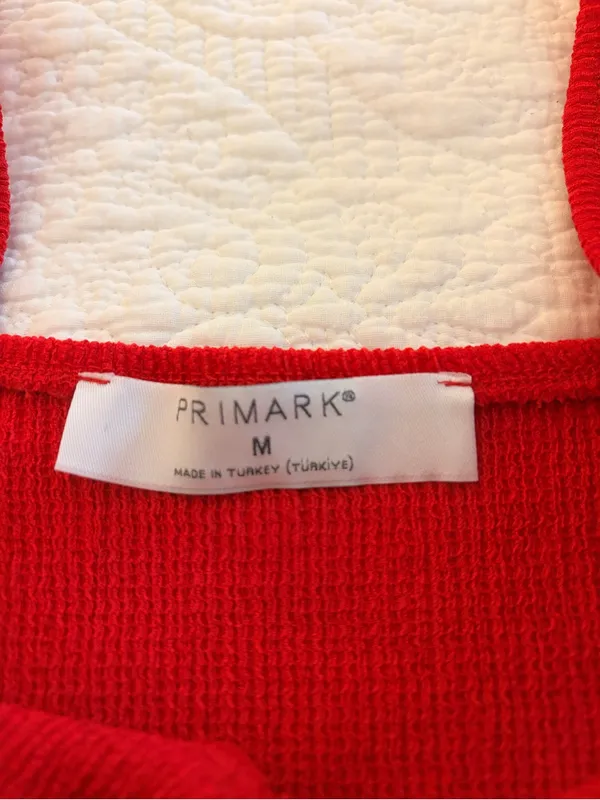 Primark Red Knot Front Ribbed Tank Top - Image 2