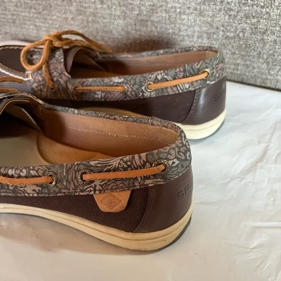 Sperry Top Sider Women’s Barrelfish Animal Print Boat Shoes Size 8 Deck‎ Yacht - Image 5