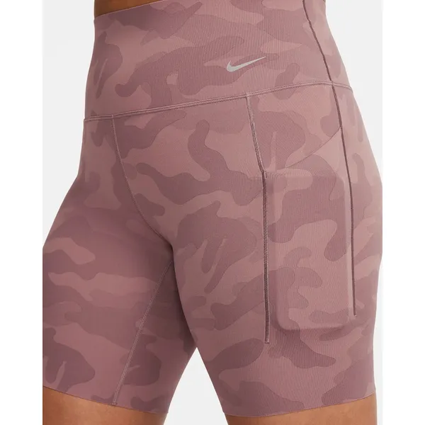 Nike Universa Women's High-Waisted 8" Camo Biker Shorts with Pockets XS - Image 3