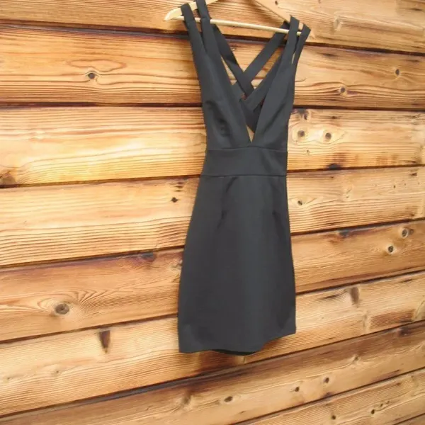NBD X Revolve Late Night Black Mini Dress - Image 4