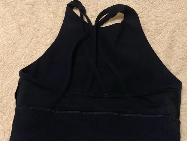 Lululemon Energy Long Line High Neck Bra - True Navy - Image 7