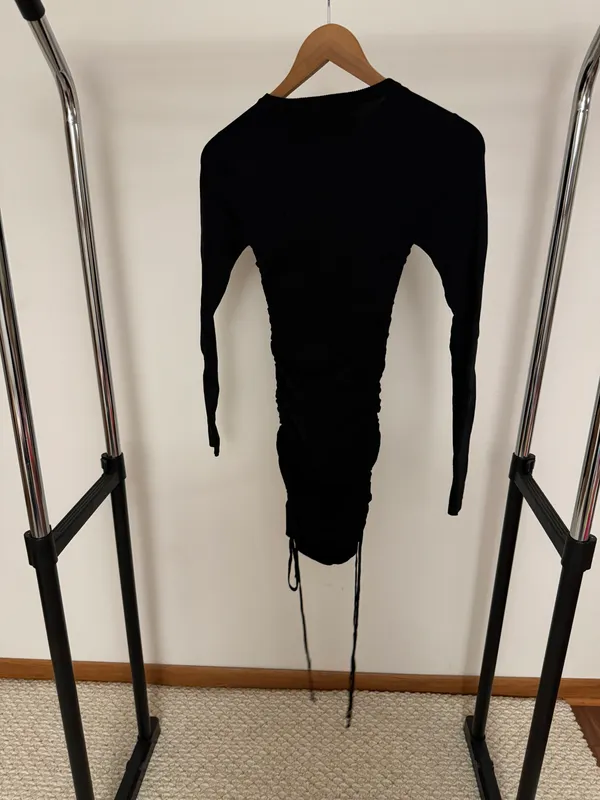 Black Dress With Side Cinches - Image 4