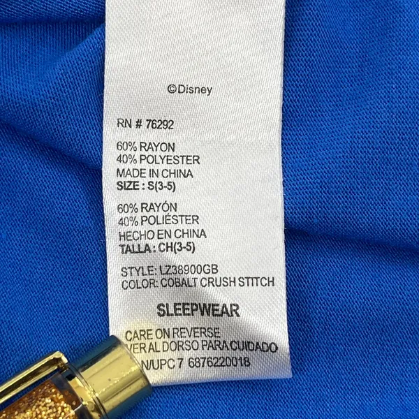 Disney Blue Stitch Surf Club Sleep Dress Beach Cover Up Long Tunic Shirt Small - Image 6