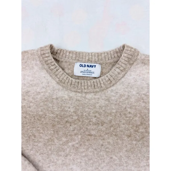 Old Navy Cozy‎ Crewneck Pullover Sweater Warm Ombre Tan Wool Blend S 498379-03 - Image 2