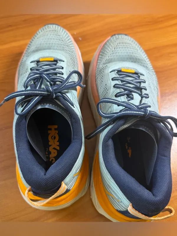 Hoka Women’s Bondi 7 Teal Orange Pink Running‎ Workout Shoe Sneakers 8.5 - Image 8