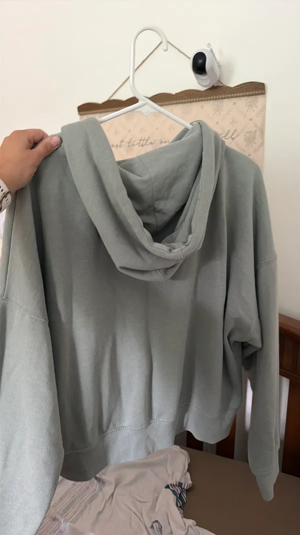 Sage green hoodie Size M - Image 2