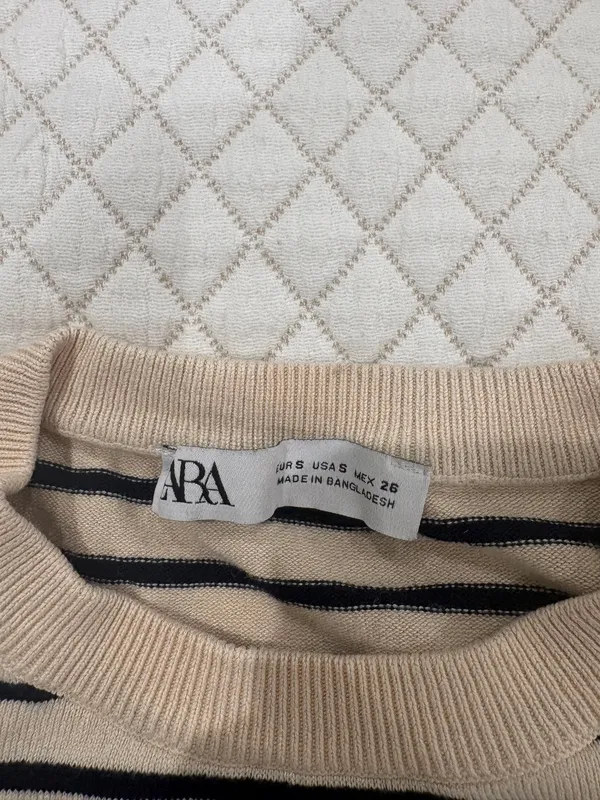 zara striped tee - Image 2
