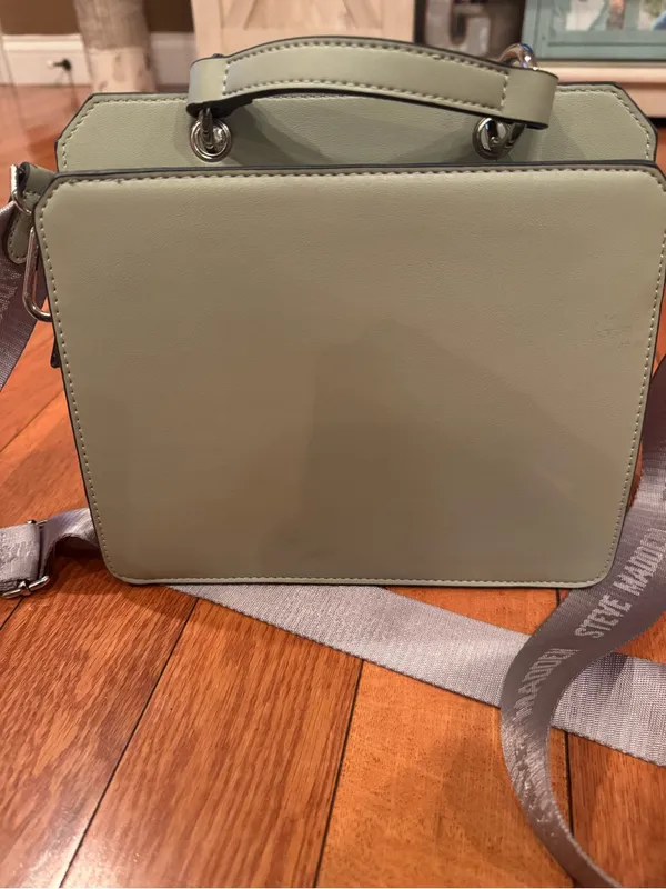 Steve Madden Bevelyn Convertible Satchel Crossbody Bag Sage Green NWOT - Image 5