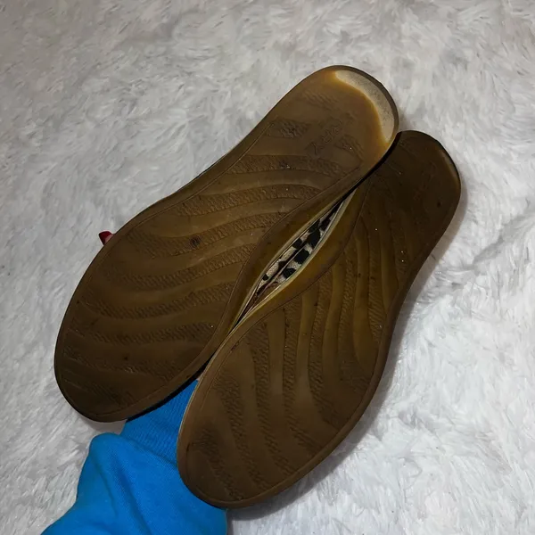 Sperry Boat Shoes with Leopard Print Detail size 8 - Image 4