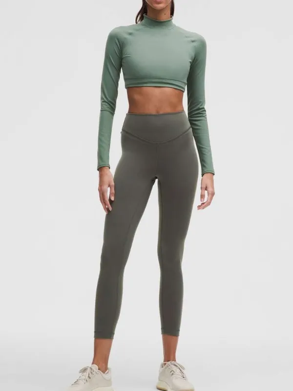 Lululemon Wunder Under SmoothCover High-Rise Tight 25" size 8 slate brown - Image 3