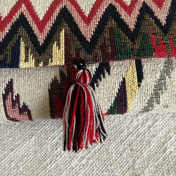Vintage clutch bag Red - Image 3
