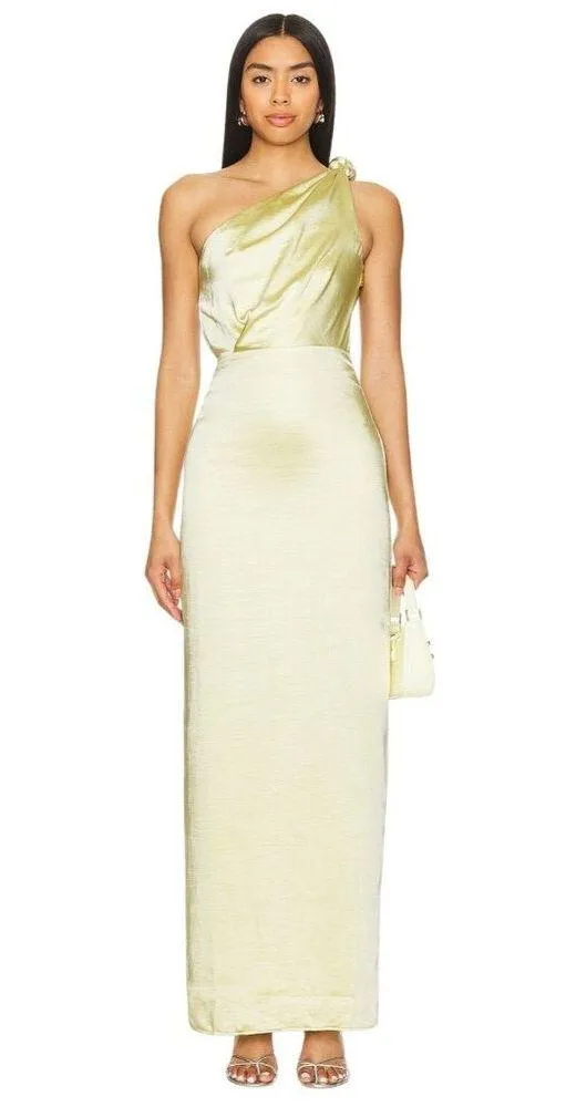 Lovers and Friends Bella Gown in Baby Yellow Small New Womens Maxi Dress - Image 10