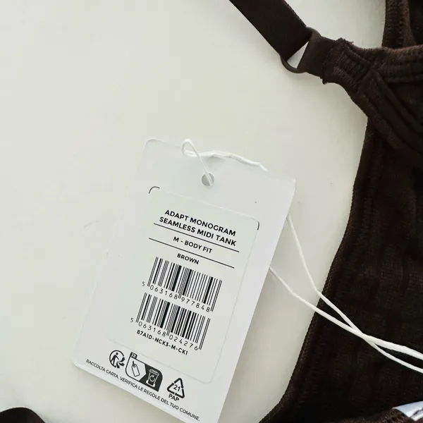 Gymshark M Adapt Monogram Seamless Midi Tank - Image 3