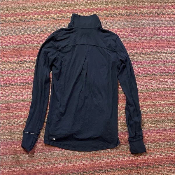 Lululemon Black Rulu Quarter Zip - Image 3