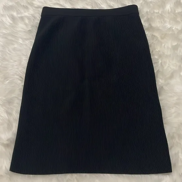 Alexander Wang Black Bodycon Mini Skirt Quiet Luxury Minimalist Office Siren - Image 3