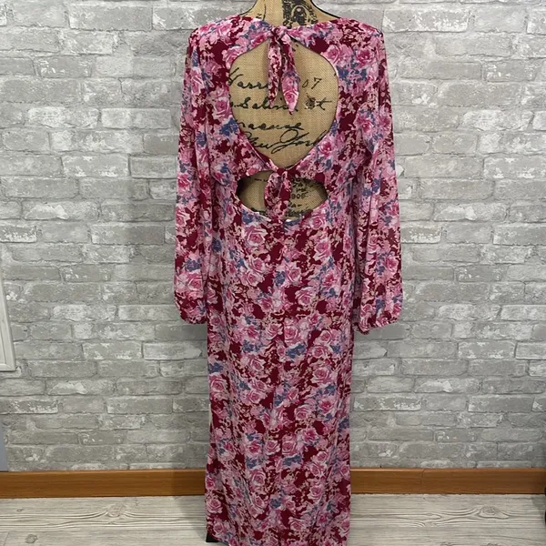 Lush Galata Chiffon Floral Midi Dress - Image 7