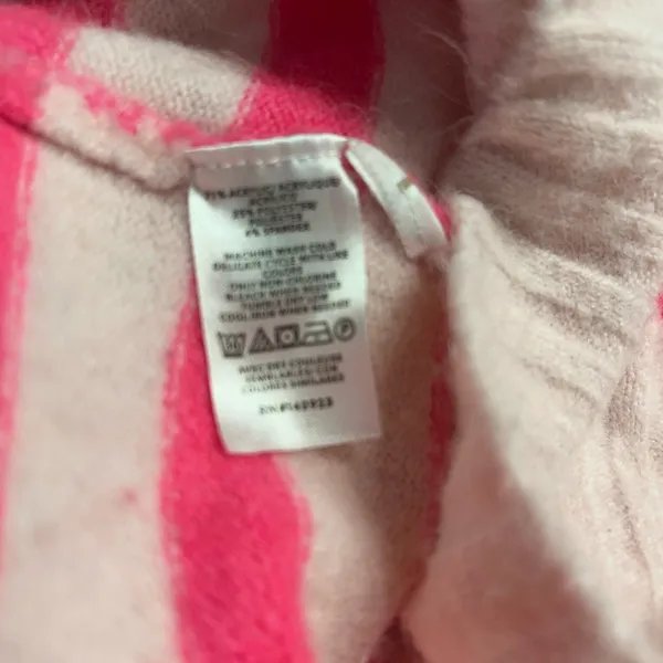 LOFT Pink and Rose Striped Turtleneck Sweater - Image 4