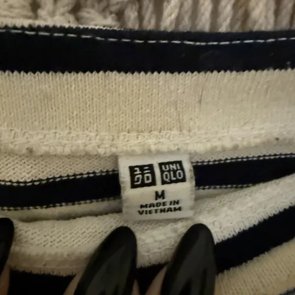 Uniqlo Oversize Striped Cotton Tunic - Unisex - Medium - Image 2