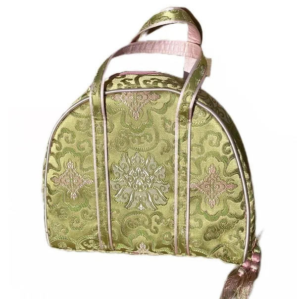 NWOT 3-Piece Travel Toiletry, Jewelry Roll & Makeup Bag Set, Pink & Light Green - Image 3