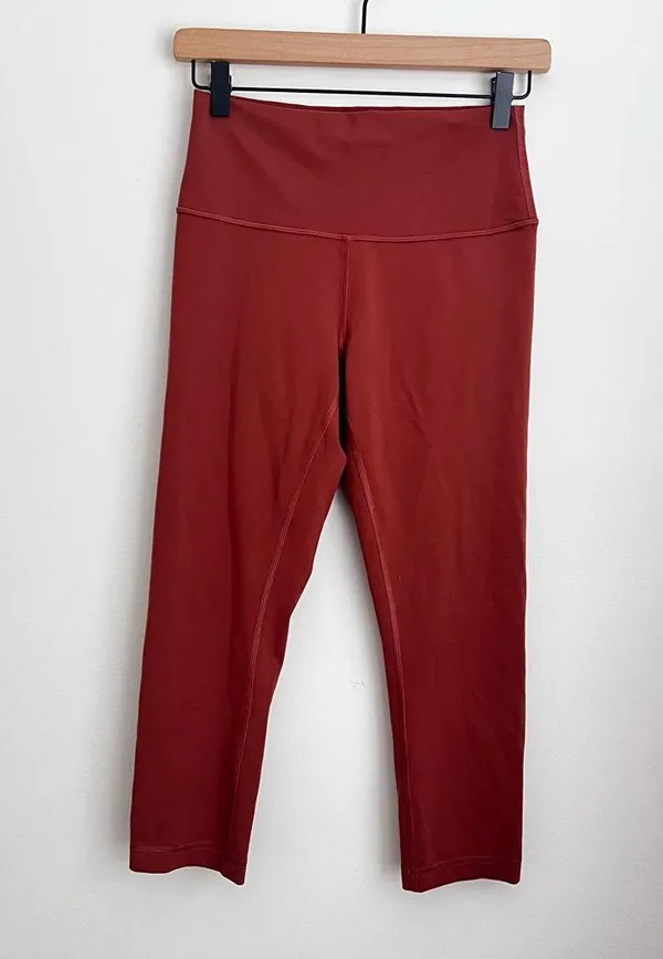 Lululemon athletica Wunder Train High-Rise Crop 21" in Ancient Copper 8 - Image 5