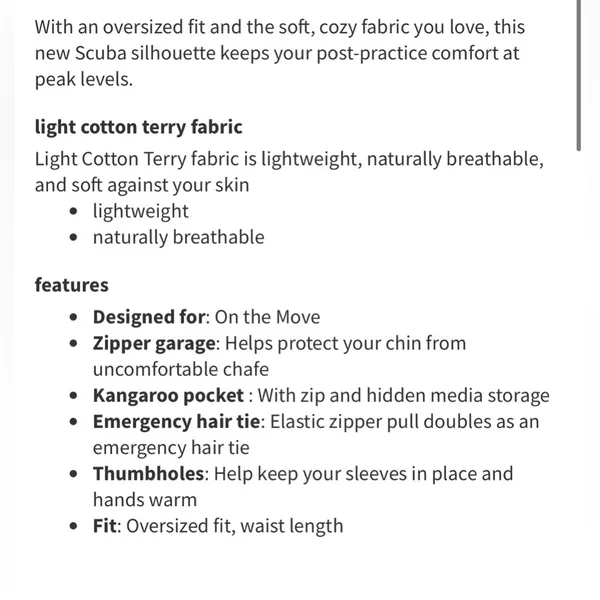 Lululemon Scuba Oversized Half-Zip Hoodie
Bone (First Release) - Image 4