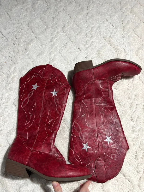 Cowgirl boots red 39 euro size - Image 7