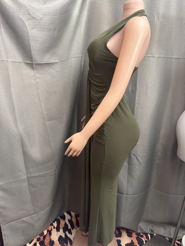 New size medium stretchy hunter green dress - Image 4