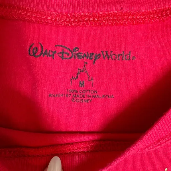 Disney Red Mickey Mouse Short Sleeve Tee - Image 2