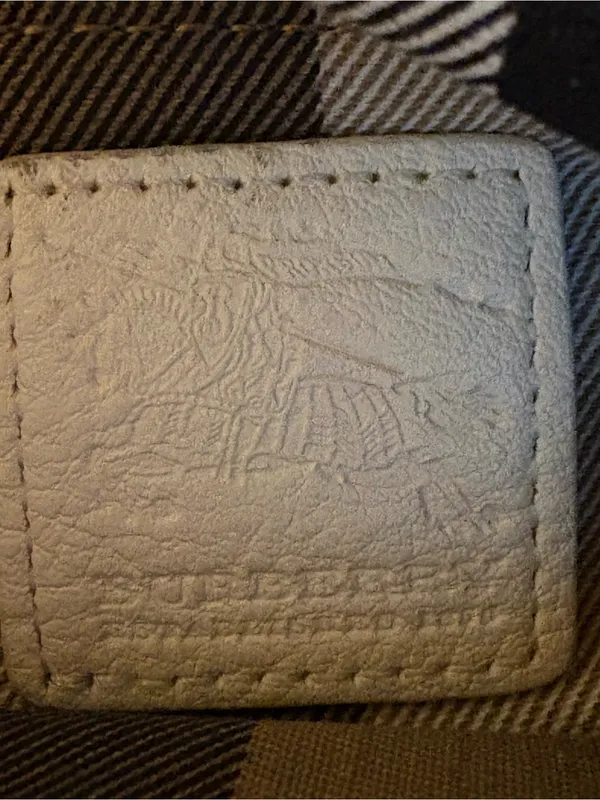 Vintage Burberry Cream Canvas Stowel Roll Up Tote Bag - Image 6