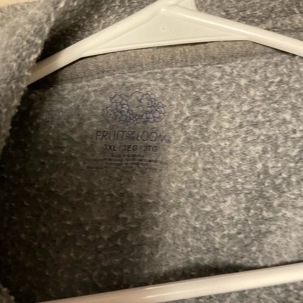 Fruit of the Loom Heather Gray Hoodie - Image 3
