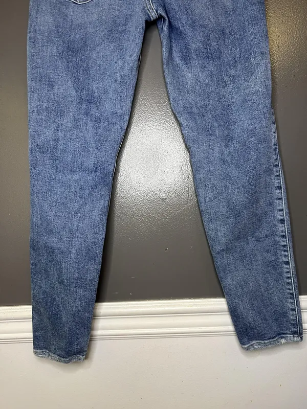 7 For All Mankind Jeans Womens 30 Medium Wash Blue Ankle Skinny Stretch Denim - Image 6