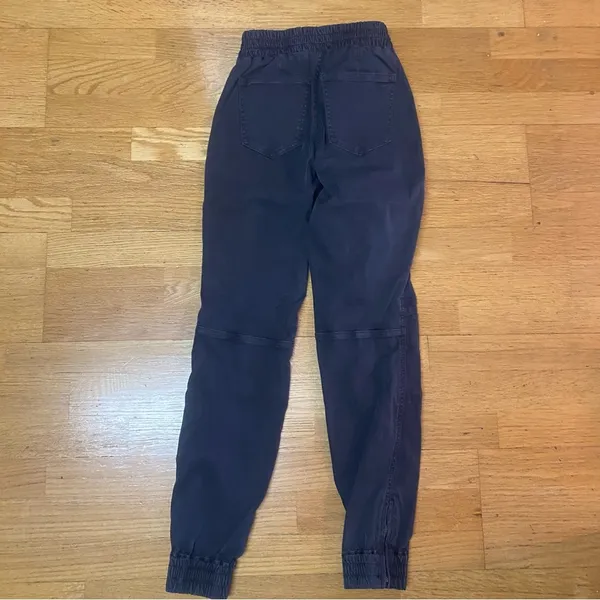 Spanx Black Pull On Twill Cargo Zip Ankle Preppy Career Shapewear Joggers Pants… - Image 5