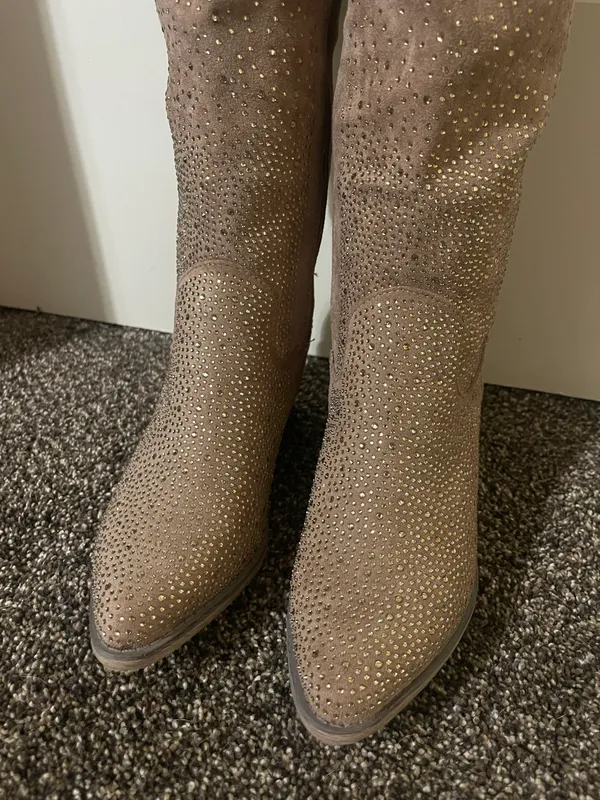 Sparkly Boots Brown Size 7 - Image 2