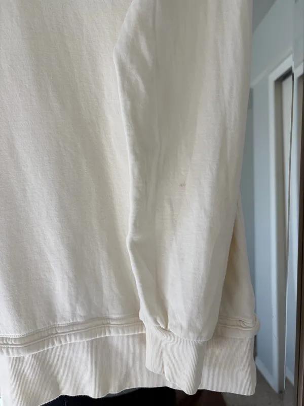 ATHLETA SUNDOWN ALLIANCE HOODIE SWEATSHIRT MAGNOLIA WHITE sz XS Extra Small - Image 3