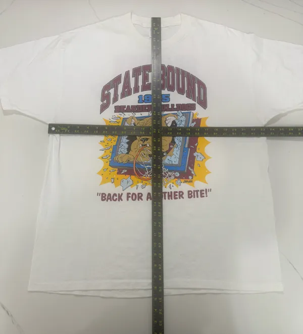 Vintage 1995 Bearden Bulldogs State Bound Basketball T Shirt XL USA Double Sided - Image 5