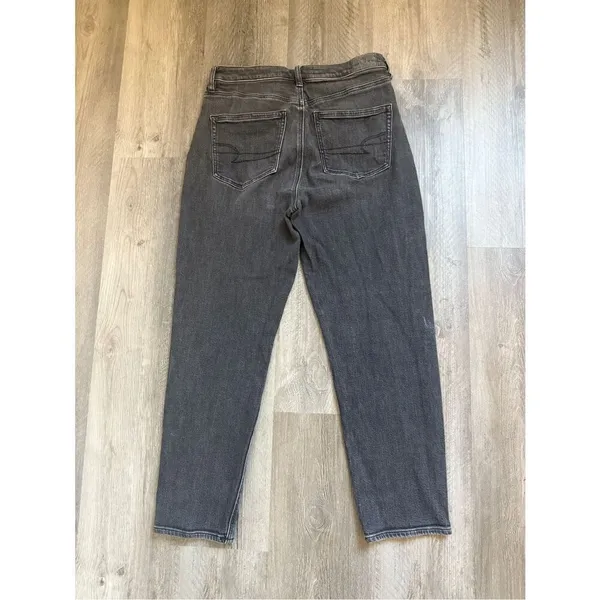 American Eagle Mom Jean Black 4 Short Stretchy Streetwear - Image 7
