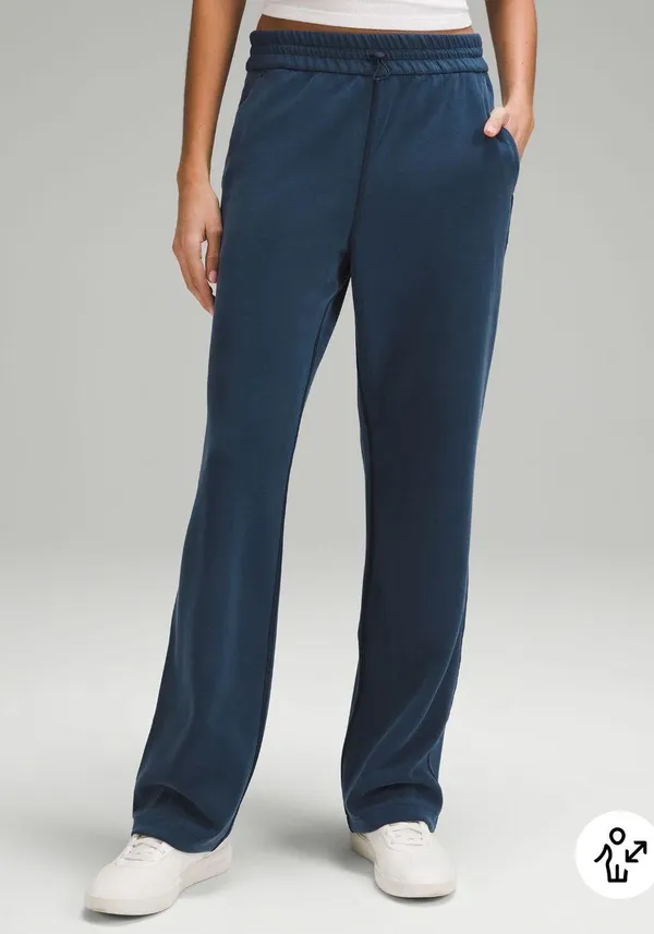 Lululemon Wide Leg Navy Blue Track Sweats - Image 2