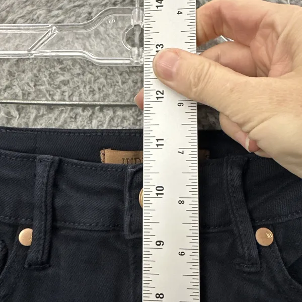 Judy Blue High Rise Skinny Denim Jeans Black Preppy Stretch Women's‎ 5/27 x 28 - Image 7