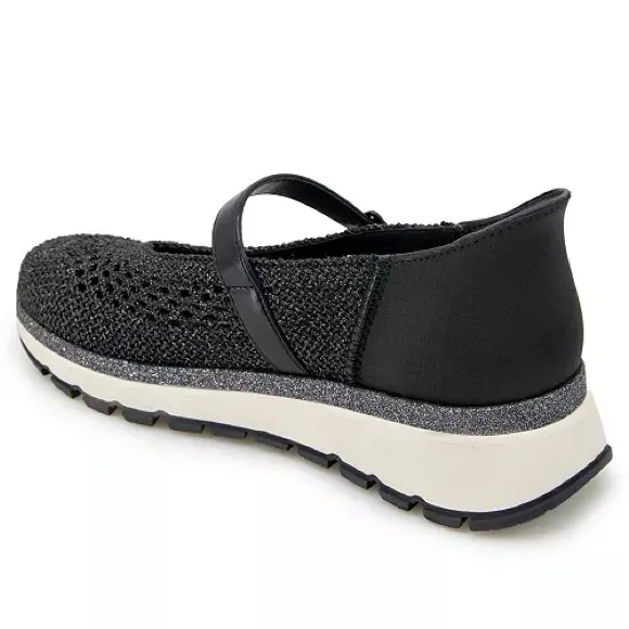 Kenneth Cole Reaction Kuerq EZ Mary Jane Sneakers in Black Knit, Size 5 - Image 4