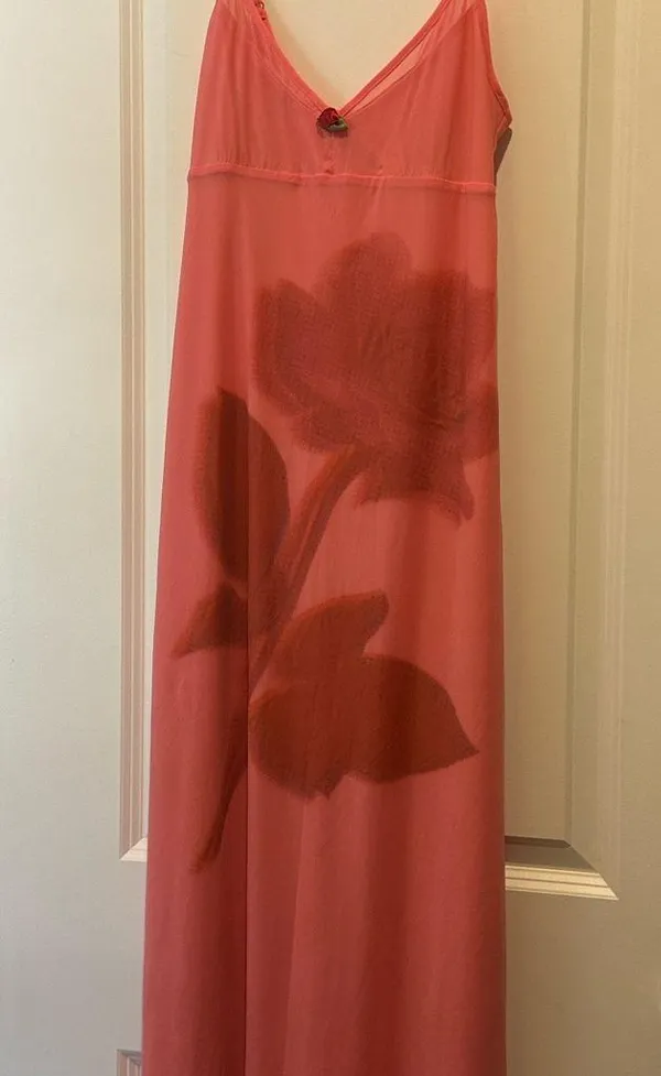 Urban Outfitters Pink Maxi Dress with Floral Design - Image 3