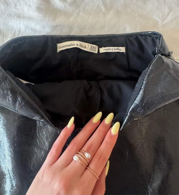 Abercrombie Leather Mini Skirt - Image 2