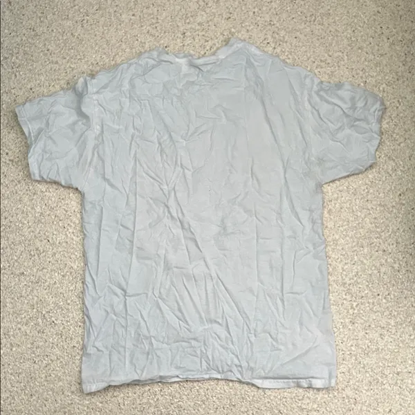 Trendy pale blue 'Send Memes' Graphic Tee White - Image 3