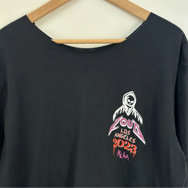 Rolling Loud Los Angeles off-the-shoulder graphic tee - Image 2