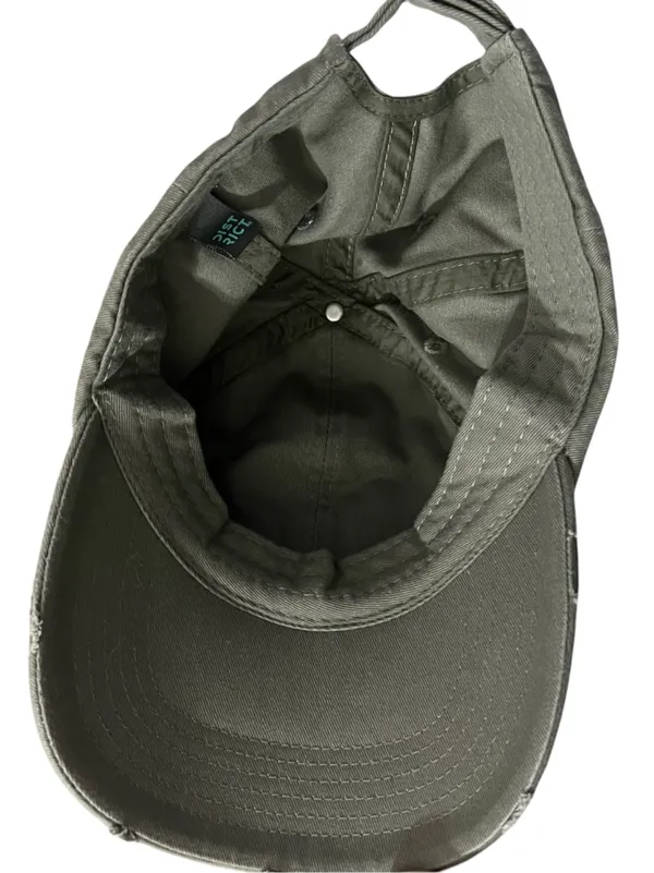 Boutique Olive Green Mama Embroidered Distressed Vintage Baseball Cap Hat - Image 5