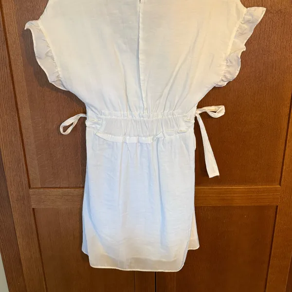 Zara White Mini Dress Size Xs - Image 4