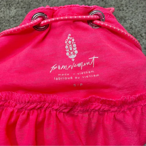 Free People Movement Catch My Drift Tank Top Popsicle Pink Small S OB1264447 - Image 7