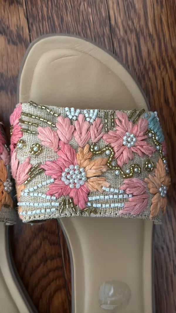 Haute Hippie Beaded Sandals - Image 3