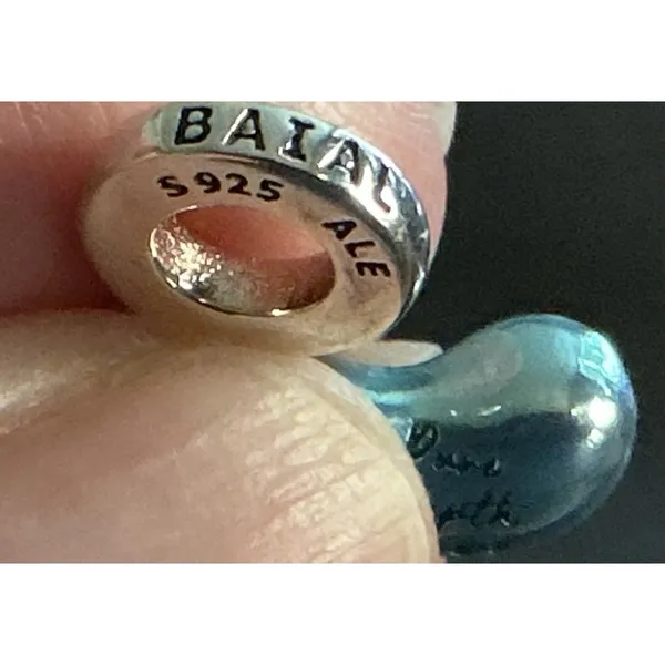 Pandora Lake Baikal Pure Depth Blue Enamel Dangle Charm S925 790760C01 - Image 6